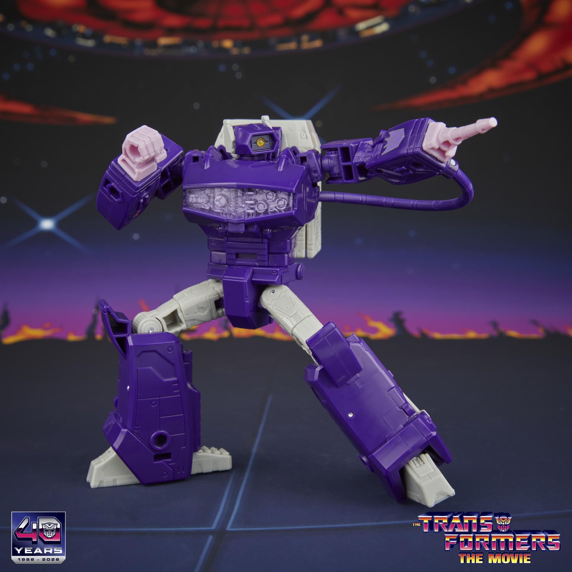 Transformers Studio Series Voyager Class, action figure convertibile di Shockwave da 16,5 cm, The The Movie, giochi dagli 8 anni in su | Transformers Studio Series Action Figure Voyager Class (2026 Wave 2) - Shockwave