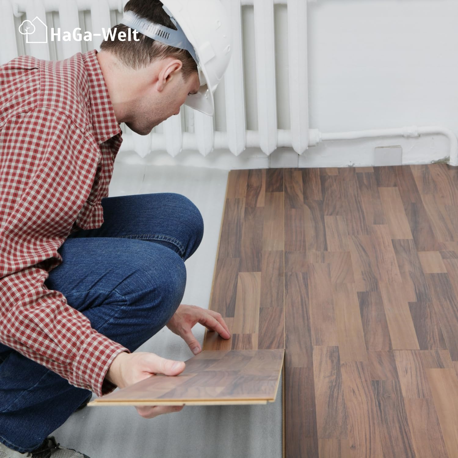 HaGa® Premium Trittschalldämmung 1,25m x 5m x 2mm | für Laminat-, Vinyl- und Holzböden | Reduziert Schall und verbessert die Wärmeisolierung
