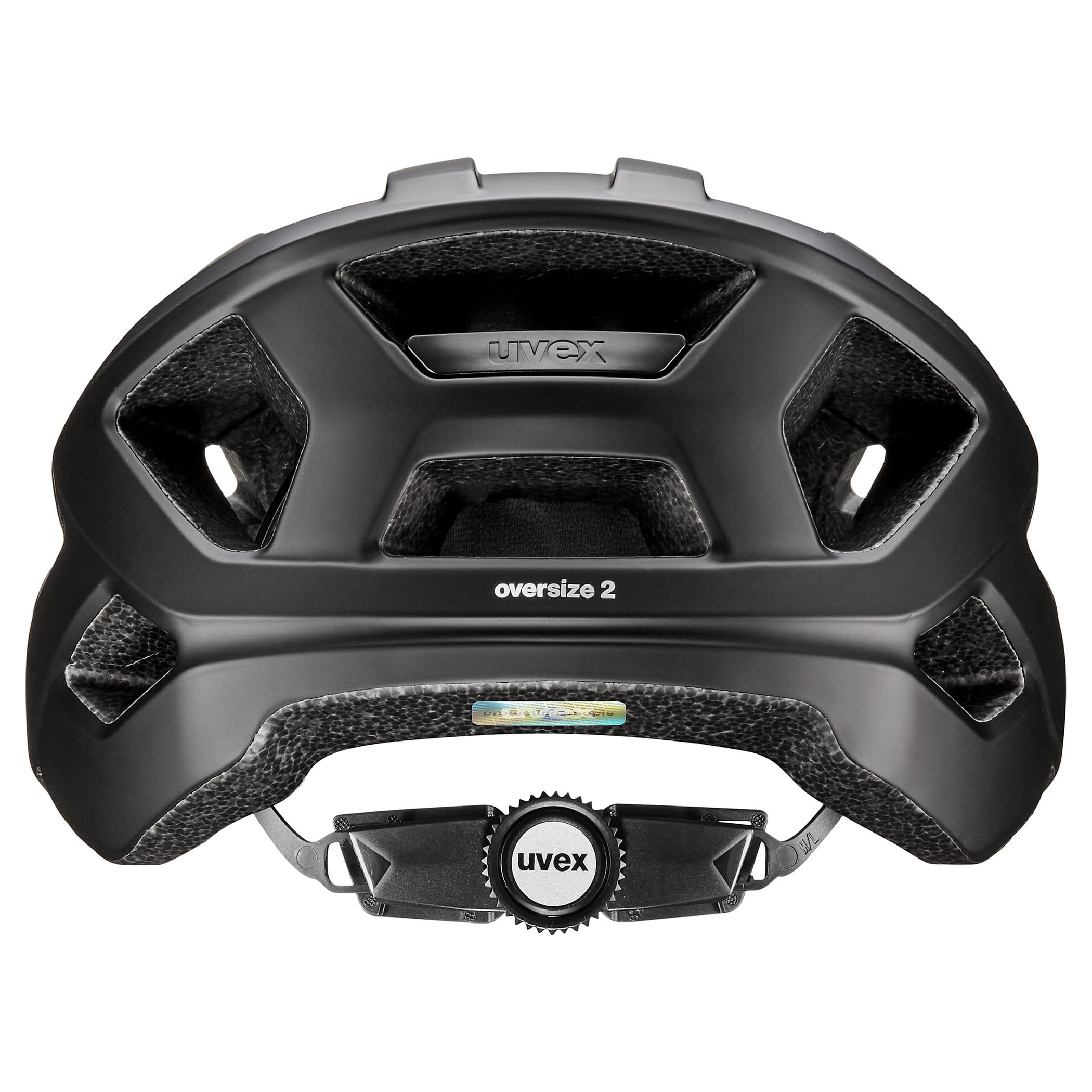 uvex Oversize 2 Bicycle Helmet for Men and Women - Adjustable Size - Washable Inner - Matte Black