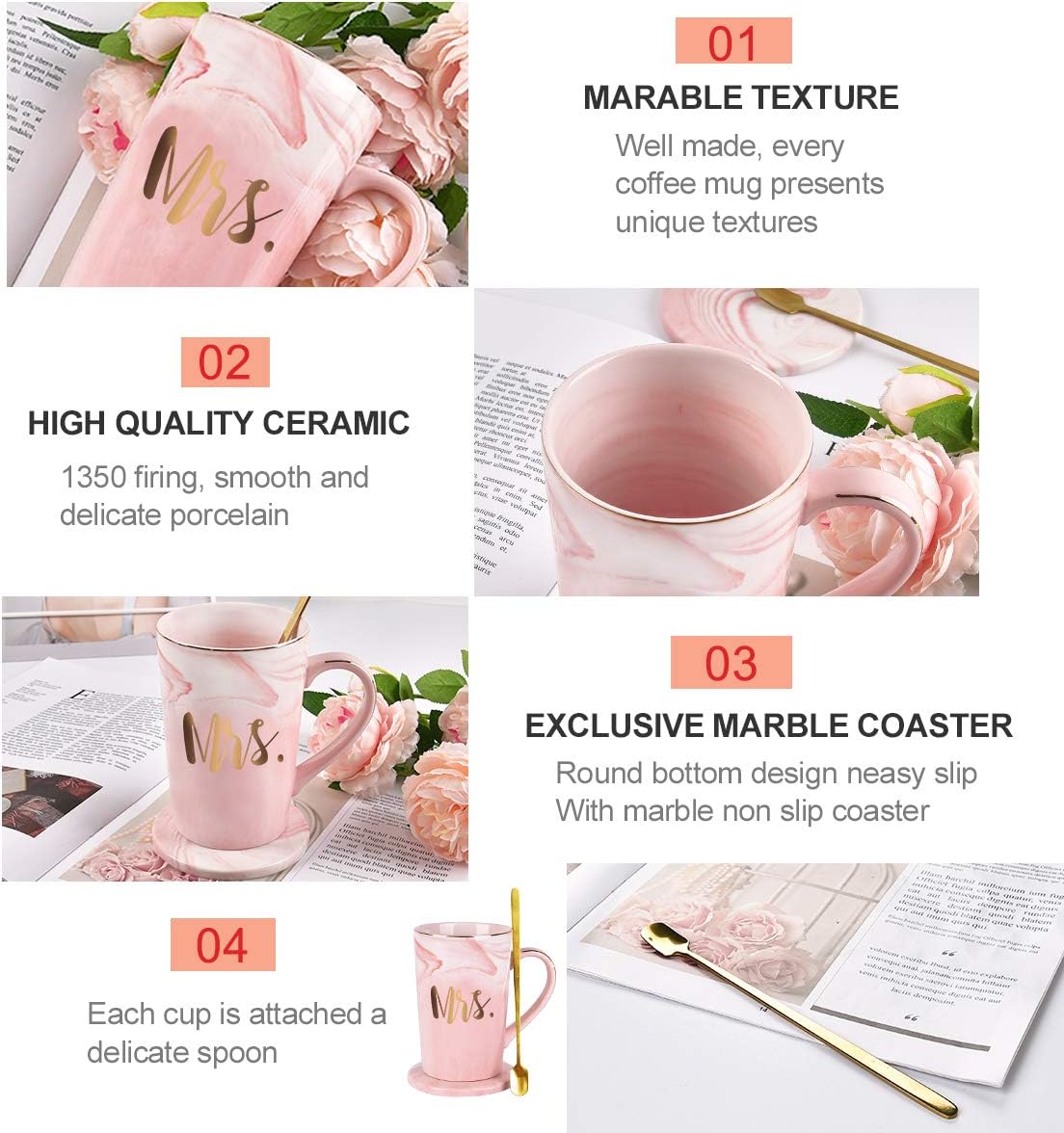 Bеѕt Prоmо Mr and Mrs Couple Marble Coffee Mug Set Engagement Wedding Valentine's Day Bridal Shower Gifts Mugs for Couples Marble Cups 14 Ounce with Gift Box Gеt Dіѕсоunt оƒƒеr Mr and Mrs Couple Marble Coffee Mug Set Engagement Wedding Valentine's Day Bridal Shower Gifts Mugs for Couples Marble Cups 14 Ounce with Gift Box