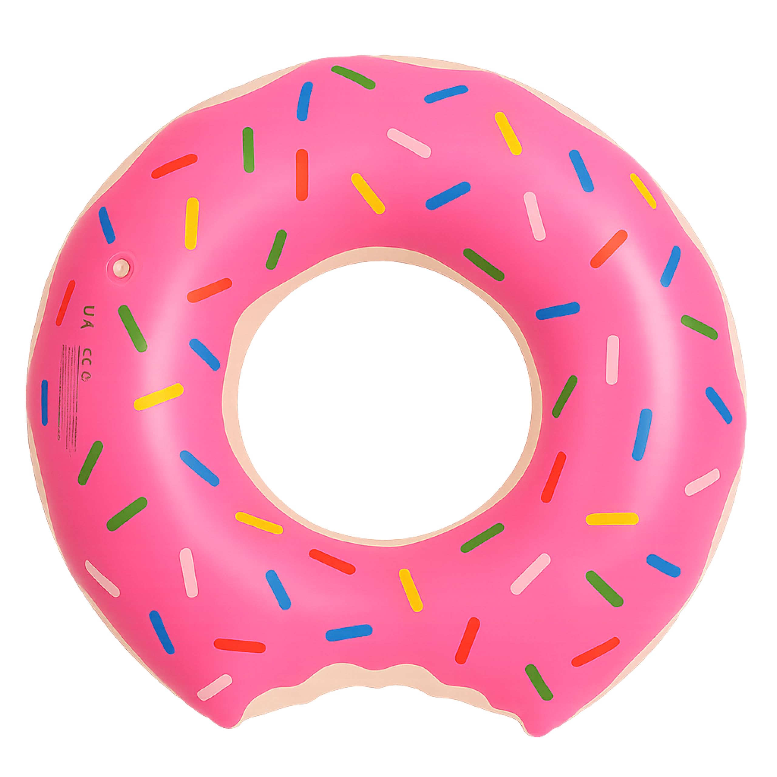 Rynli Inflatable Float Rubber Pool Ring Pack of 1 | Donut Swim Rubber Ring for Kids and Adults | Water Pool Summer Inflatable Pool Floats for Swimming Pool Party Decorations - 80cm