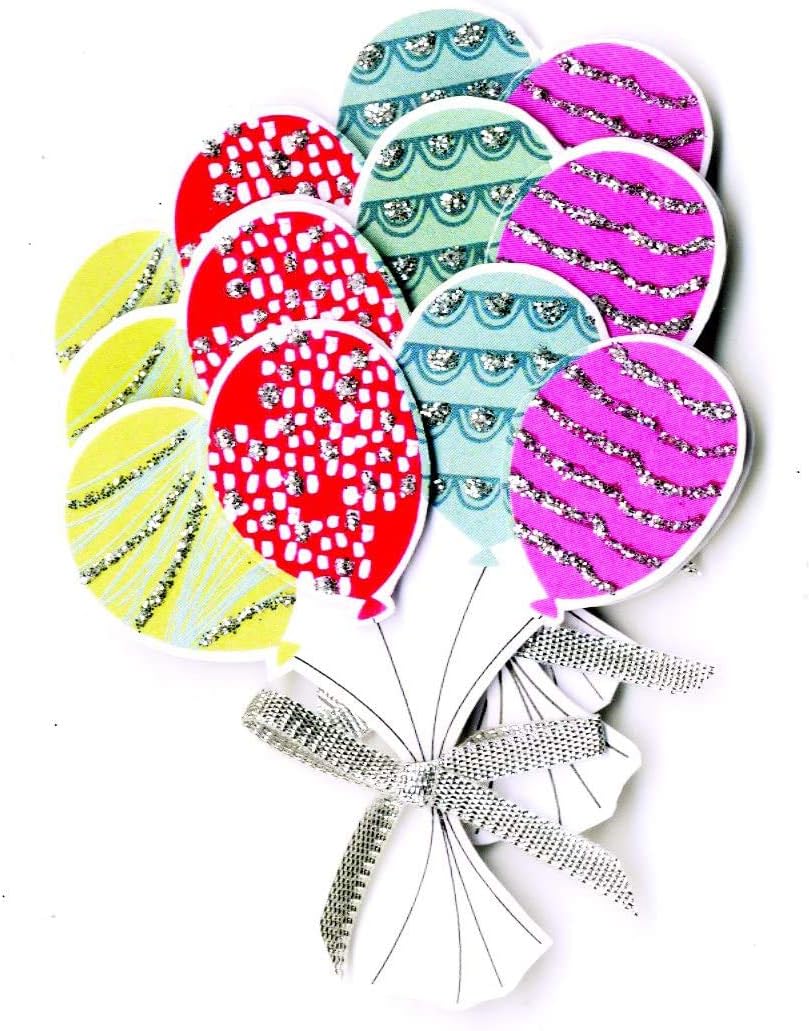 Express Yourself MIP, self Adhesive, Balloons Multi Pack Toppers - Ideal for Card Making, Gift Wrapping, Scrapbooking, Papercrafts, Childrens Crafts etc