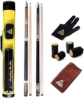 Vista 10 de CUESOUL Tacos de Billar para Bar de Casa, Dos Tacos + Estuche Rígido para Taco de Billar 2x2