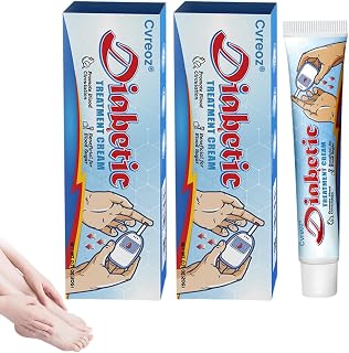 VitaGluco Diabetes Treatment Cream, Professional Diabetic Foot Cream, Diabetics Dry Skin Relief Moisturizing Cream, Natural Ingredients for Foot Care (2 Bottle)