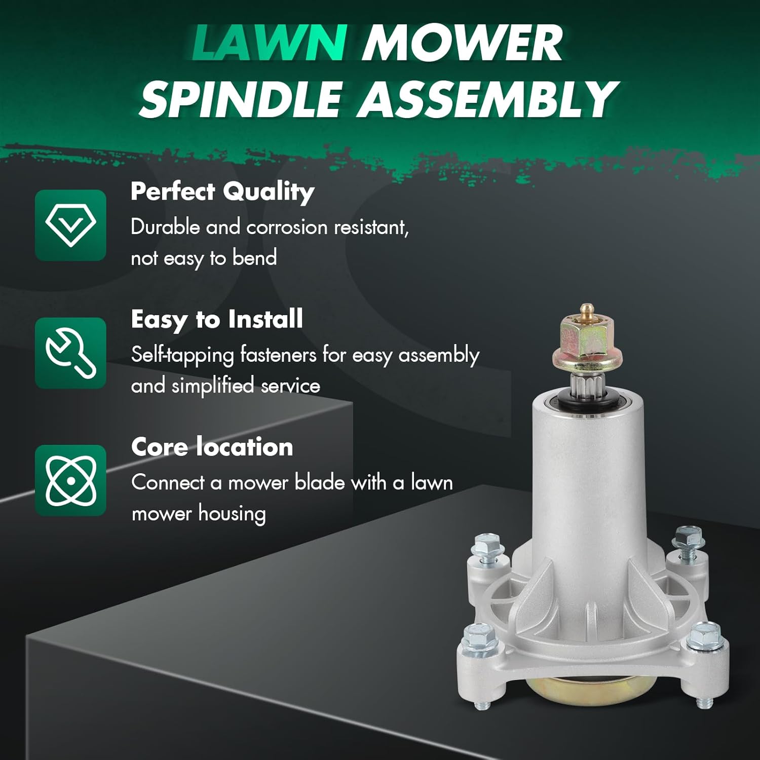 Lawn Mower Spindle Assembly Features