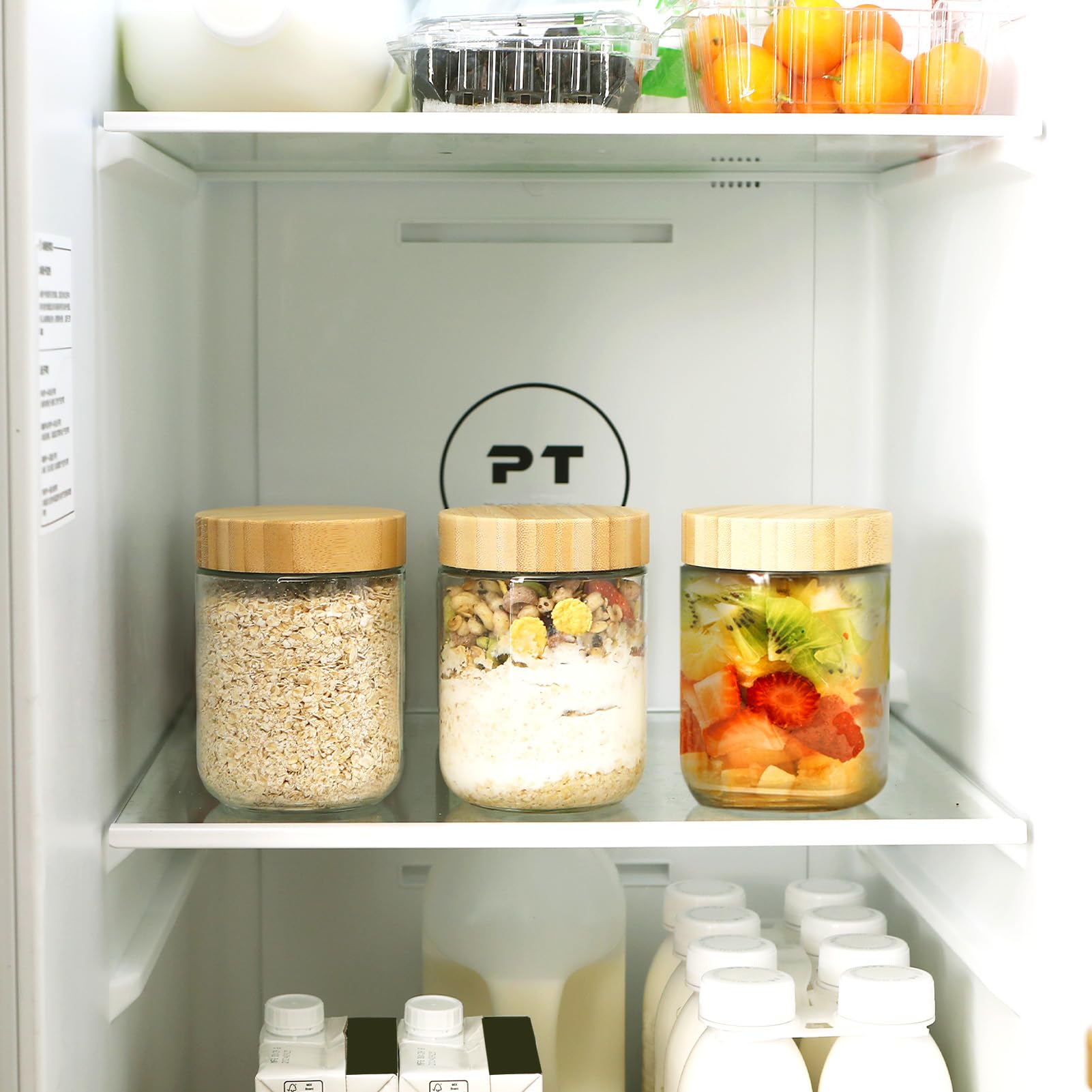 8 Stück Glasdosen Mit Deckel 473 Ml - Weithals Einmachgläser Für Overnight Oats, Joghurt & Meal Prep