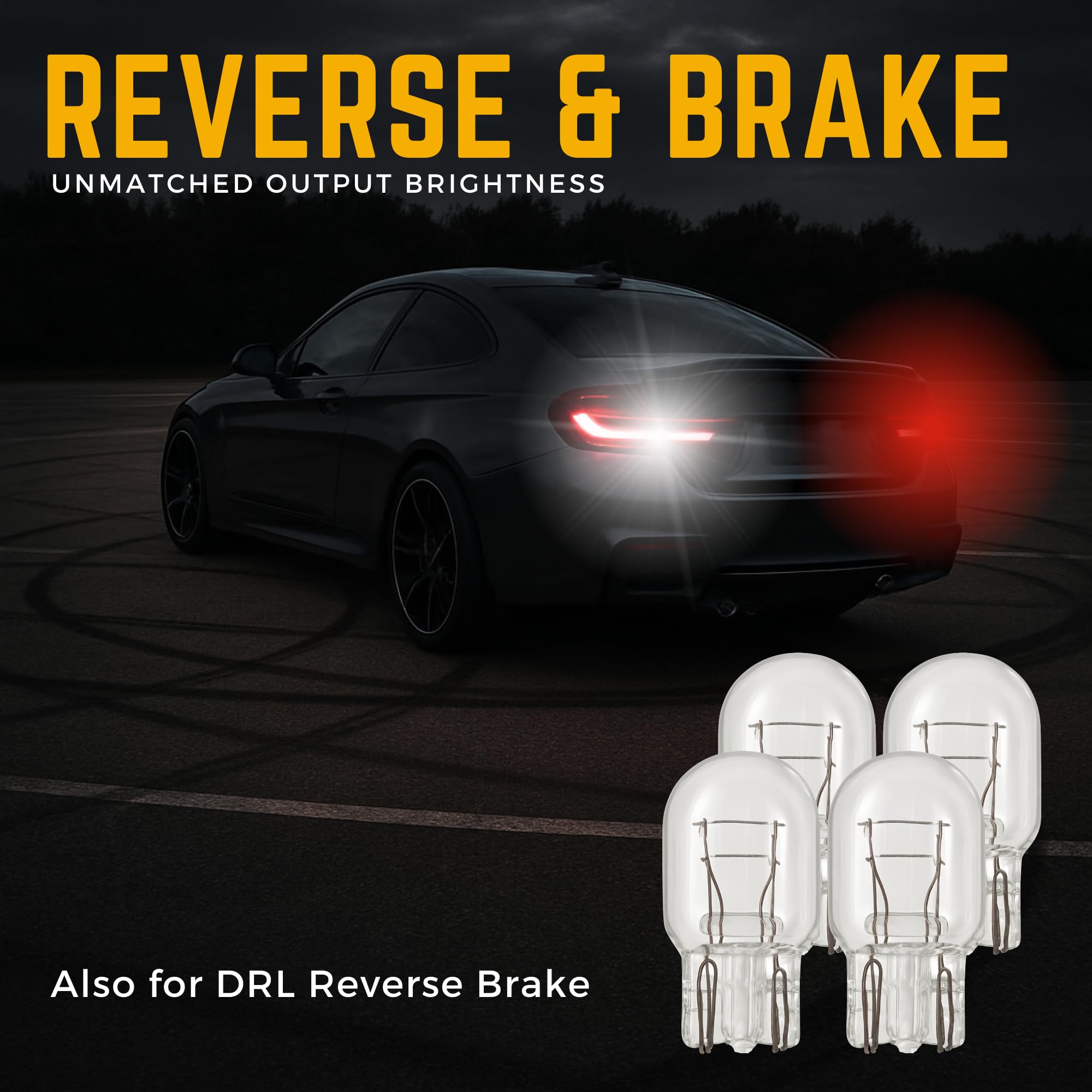 Lot De 4 Ampoules W21/5W Xénon Blanc 6000K 12V - 7443 T20 Canbus Sans Erreur - Feux DRL Voiture Camionnette