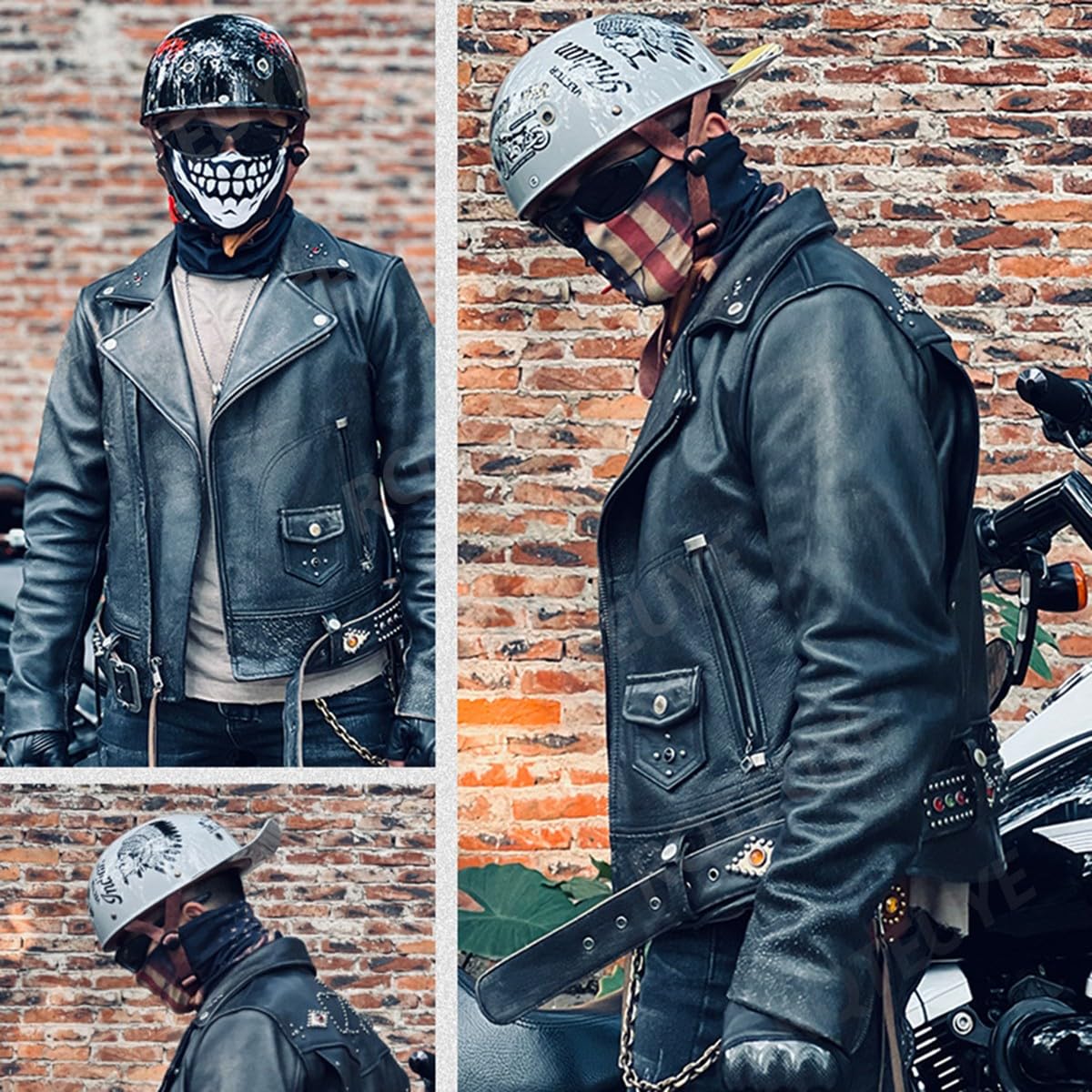 Retro Halbschalenhelm mit ECE-Zulassung,Vintage Motorradhelm Baseball Cap mit Versenkbare Sonnenblende und Schnellverschluss,Cruiser Chopper Scooter Jethelm Herren Damen Helm M-XXL