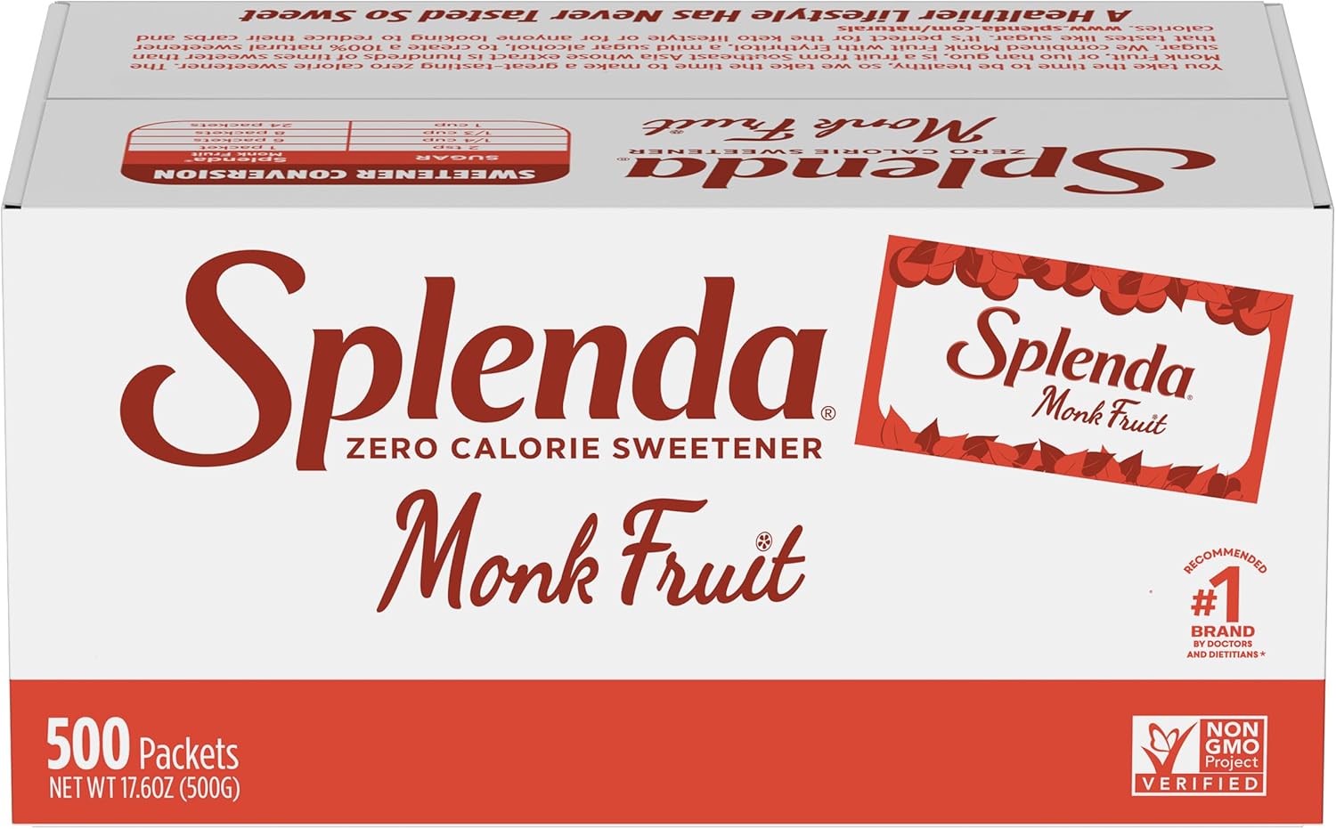 SPLENDA Naturals Zero Calorie All Natural Sweetener Substitute Sugar