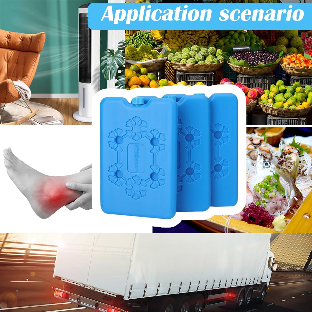 Freeze Board,Elementi Refrigeranti,Mattonella Ghiaccio Sintetico per Borsa Termica, Borsa Frigo,Ghiaccioli per Borsa Frigo,Mattonelle Refrigeranti,Borsa Refrigerante, Mattonelle Ghiaccio,2pcs (2)