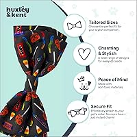 Vista 5 de Huxley & Kent Pajarita para mascotas Caramelo espeluznante (pequeño) Accesorio para el collar de corbata de lazo de Halloween Divertidas