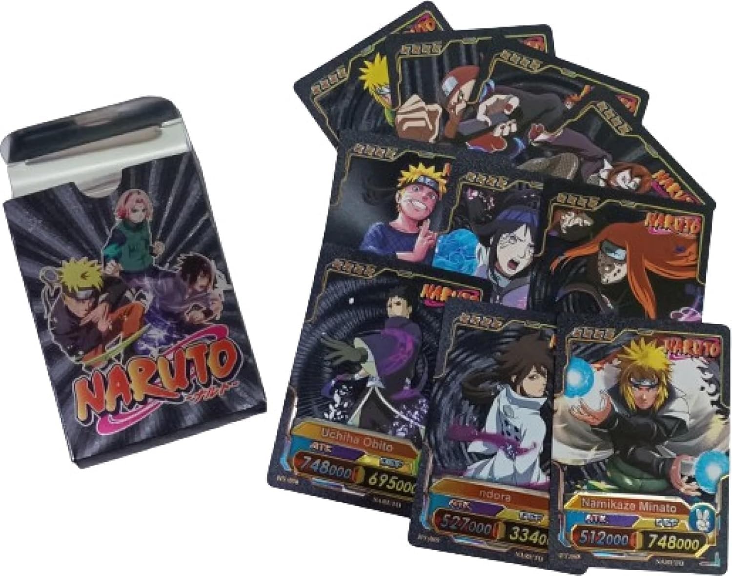 TD Creation Naruto Anime Trading Card Set – Premium Collector’s Edition for Anime Fans and Gamers (Black)