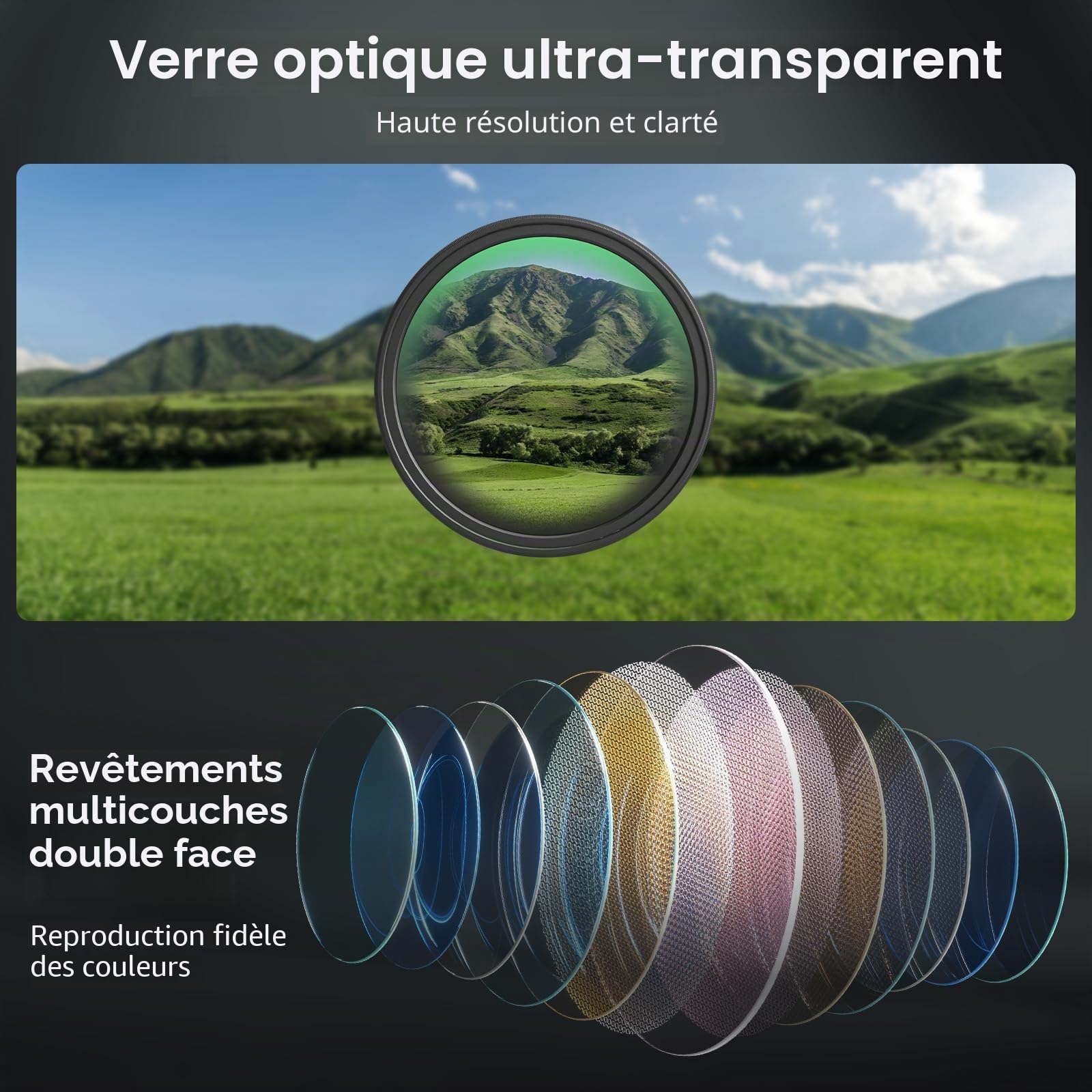 SMALLRIG Filtre VND Magnétique 67 mm ND64-ND400 (6-9 arrêts), Filtre ND Réglable pour iPhone 16/S24 Ultra/Vivo X100 et objectifs 67 mm, Verre Optique HD sans Croix X, avec Adaptateur fileté - 5169