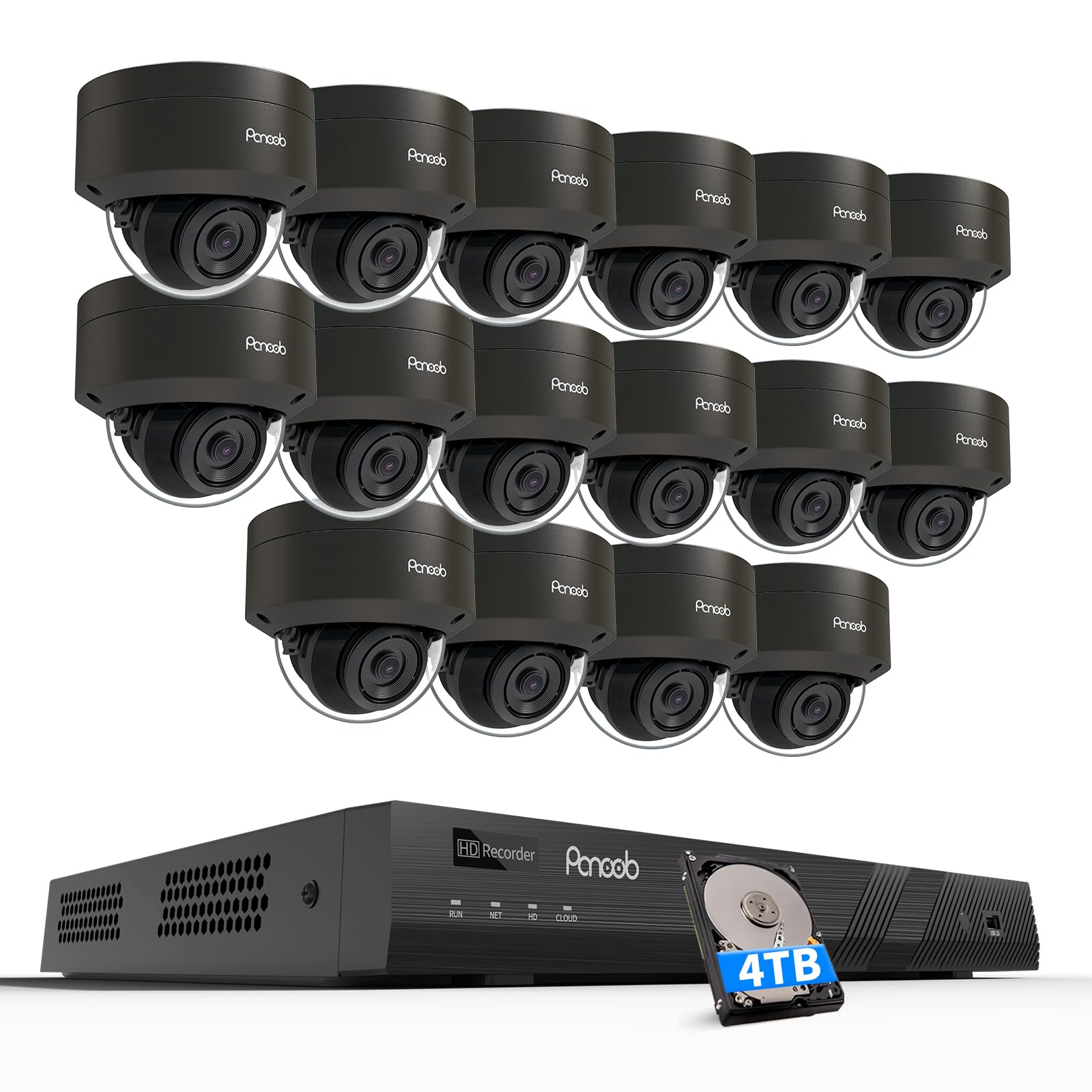 16 Camera Ip Security System PANOOB 16 Channel Security Camera