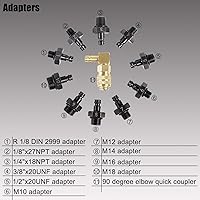 Vista 4 de YSTOOL Kit de probador de presión de aceite, herramienta profesional de medidor de presión de aceite para prueba de diagnóstico del motor