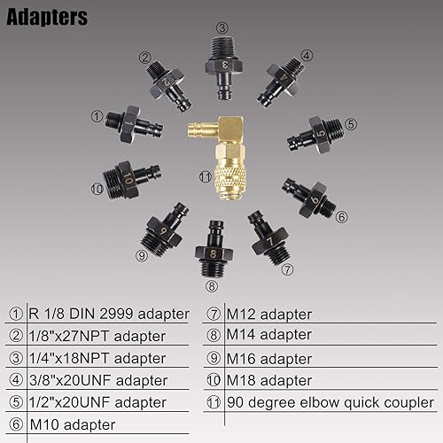Miniatura 4 de YSTOOL Kit de probador de presión de aceite, herramienta profesional de medidor de presión de aceite para prueba de diagnóstico del motor con