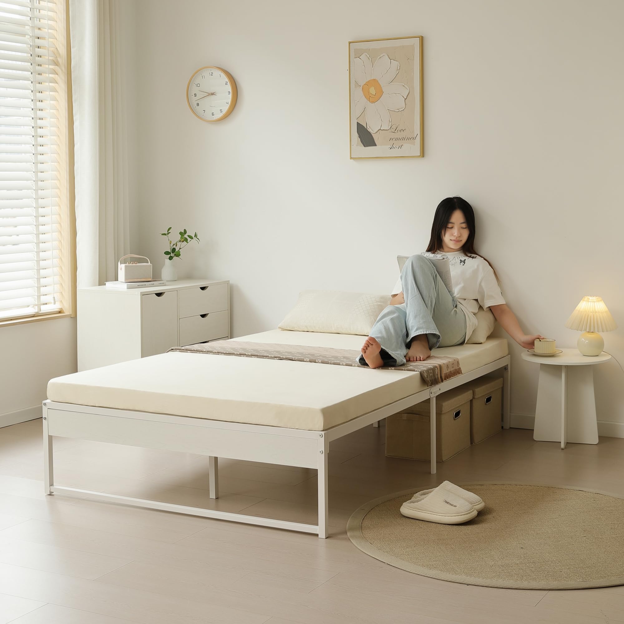 Amazon｜KJUUJEベッドフレーム パイプベッド シングル ベッド パイプ+