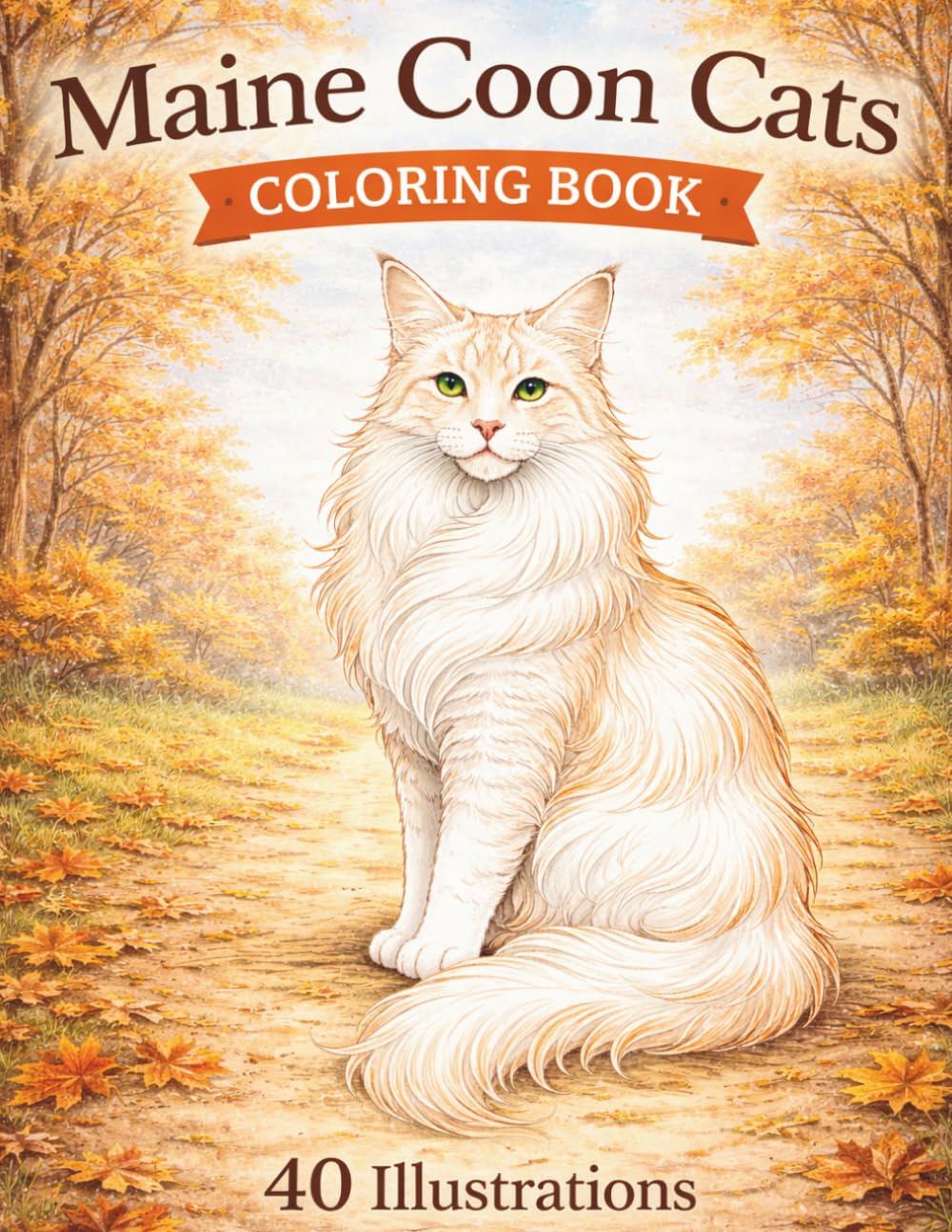 Maine Coon Cats Coloring Book: Realistic Feline Designs for Relaxation, Stress Relief, and Creative Mindfulness | Part 1