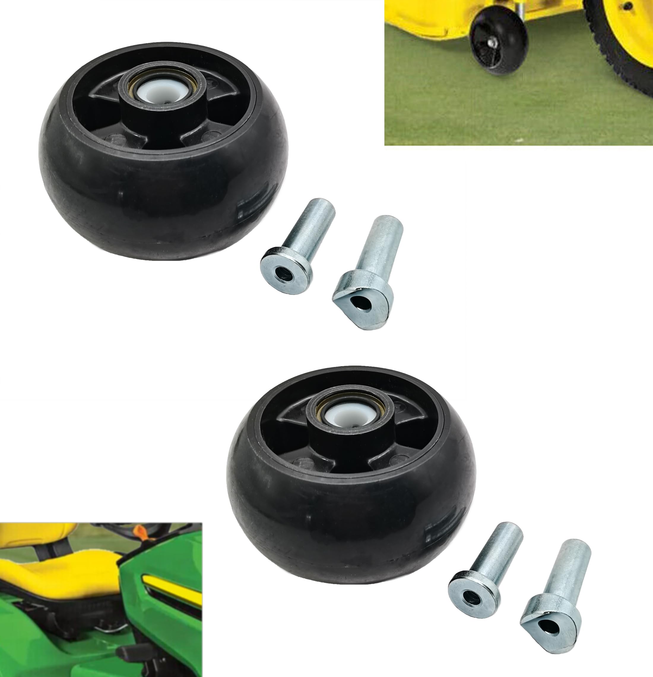 Kit universal de rueda de cubierta para cortacésped John Deere AM125172 de 48, 54, 60 y 72 pulgadas