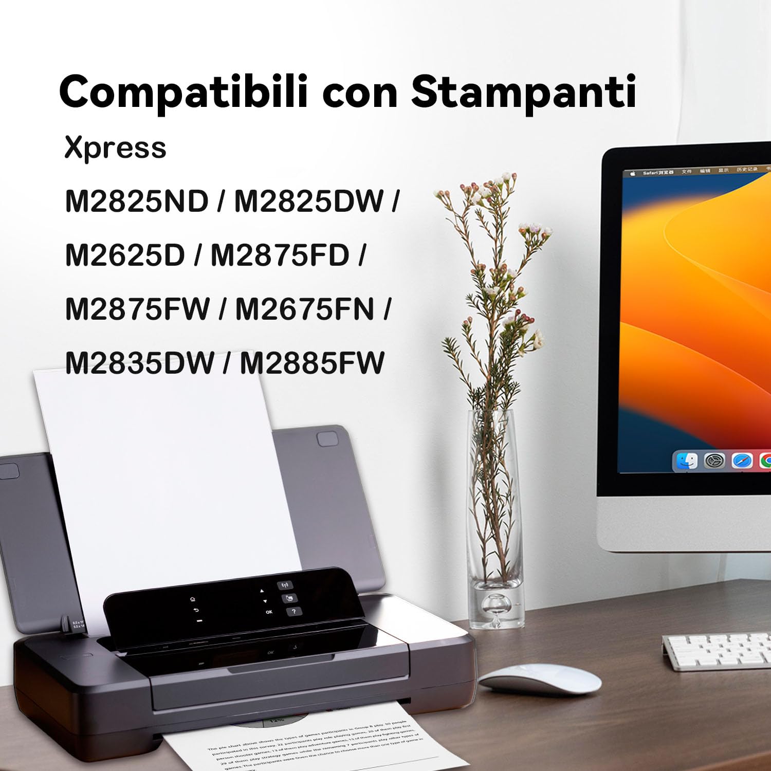 INK BELLIVE Tamburo Drum Compatibile per Samsung BL-MLT-R116 Xpress M2825ND, M2825DW, M2625D, M2875FD, M2875FW, M2675FN, M2835DW, M2885FW Nuovo .
