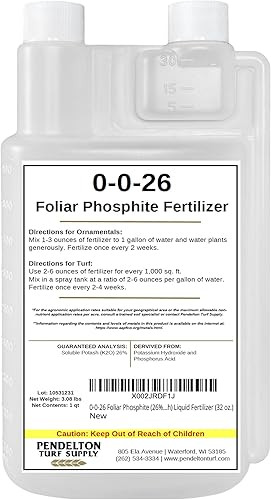 0-0-26 Fertilizante líquido de fosfito foliar (potasa soluble al 26%) (32 oz.)