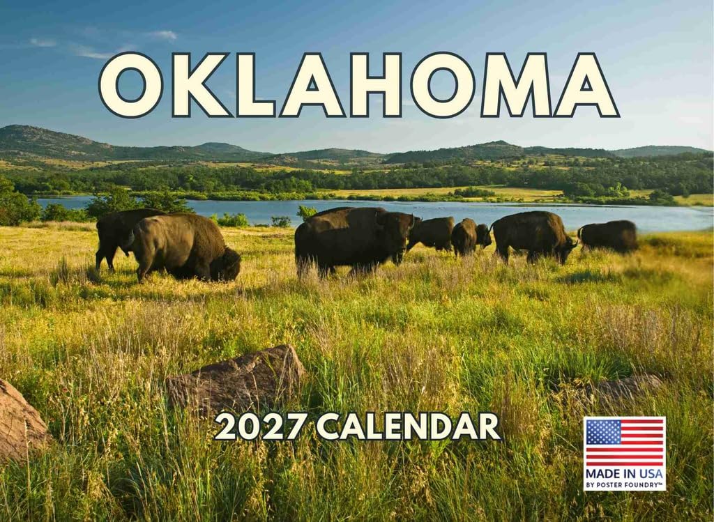 Oklahoma Calendar 2027 Monthly Wall Calender 12 Month — image 1