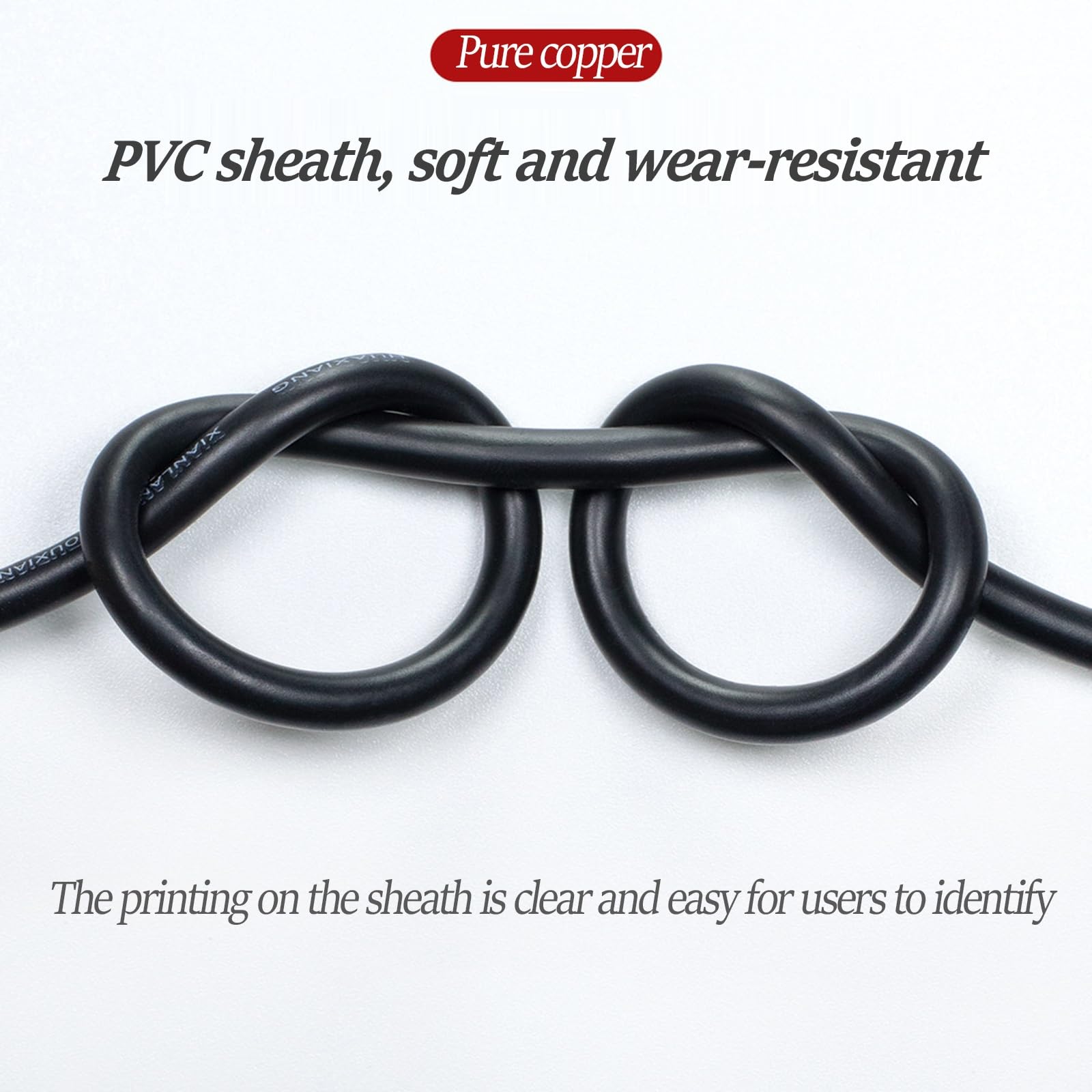 18/20/22/24 AWG Einadriges, Abgeschirmtes Audiokabel, 26–14 AWG (0,12–1,5 Mm²), Sauerstofffreier Kupferleiter Und Geflochtene Abschirmung, 300 V EMI-Schutz For Audio, CCC-zertifiziert(32ft,14AWG)