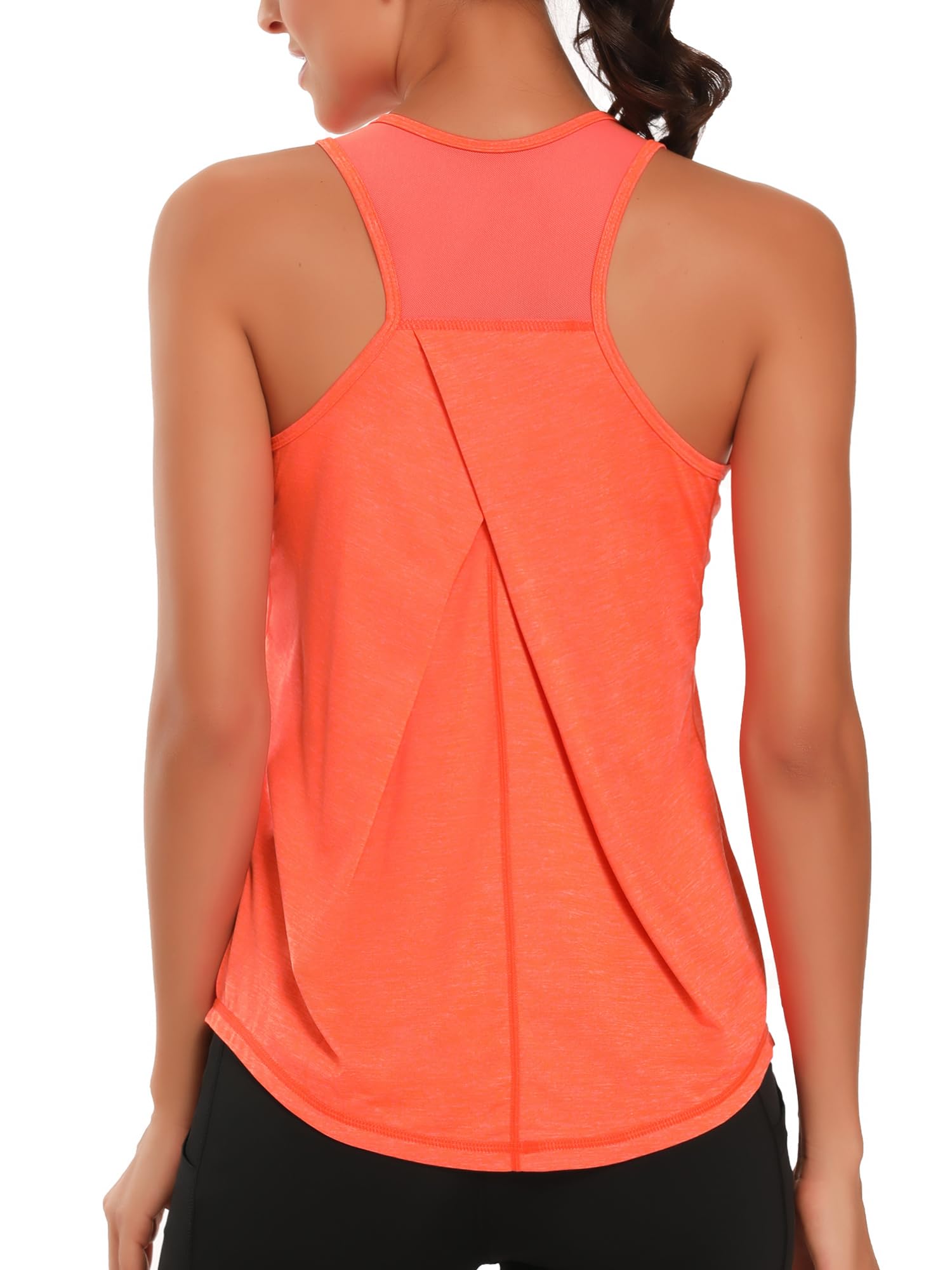 Dawnrole Damen Sport Tank Top Ärmelloses Leichte Fitness Top Yoga Oberteile