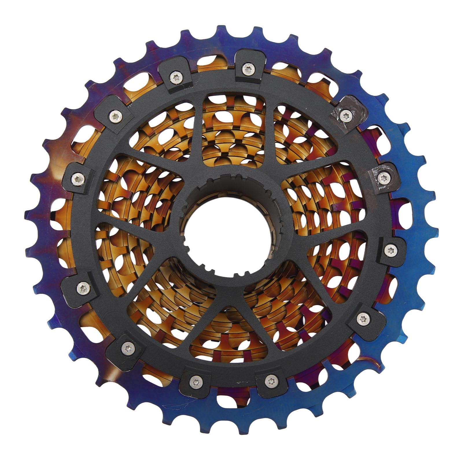 Cosiki Casete de 12 Velocidades, Casete de Bicicleta de Diseño Hueco de Acero de Alta Resistencia Silencioso para Reemplazo