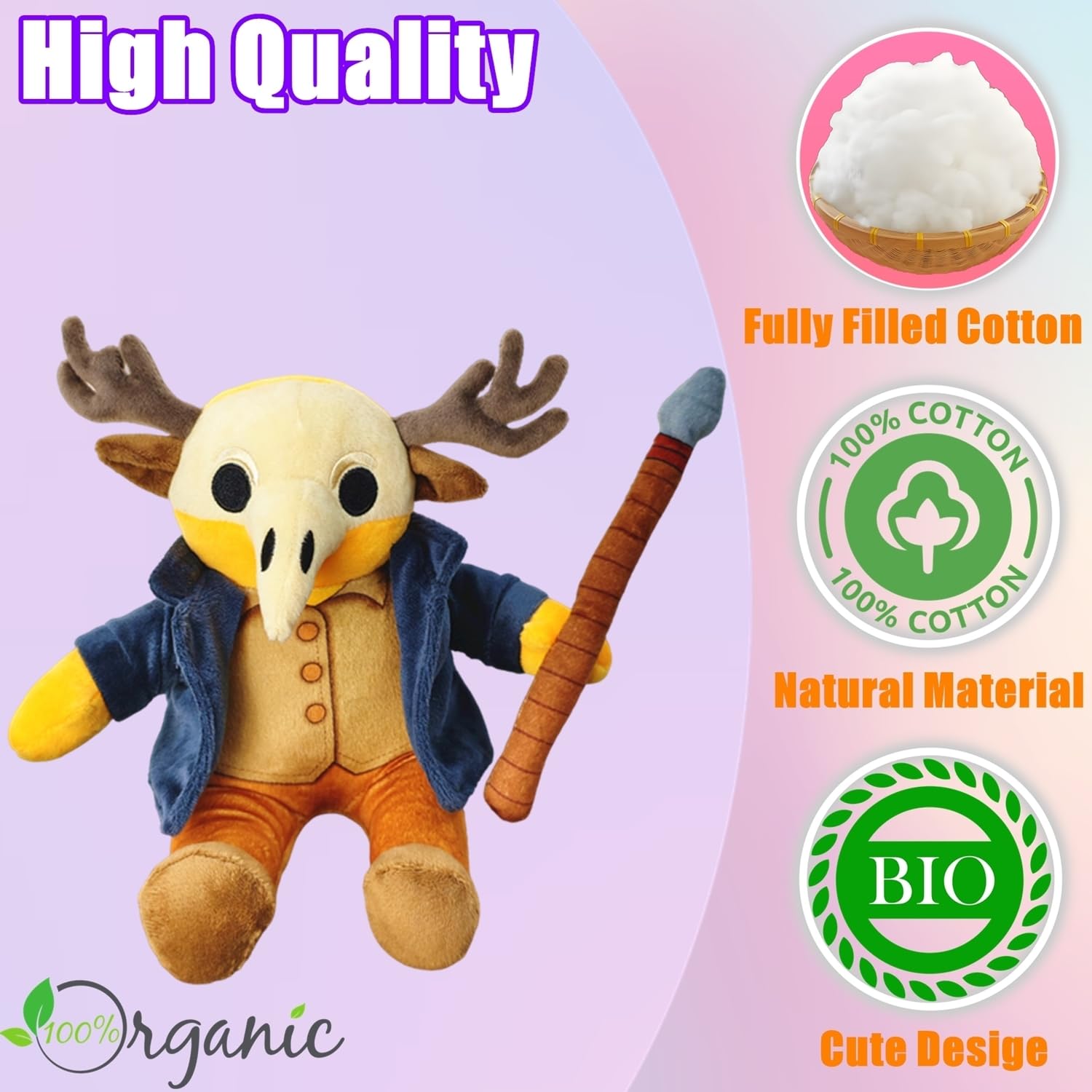 TQJOUJOU 99-Nights in The Forest Plush, 15in 99Nights Deer Monster