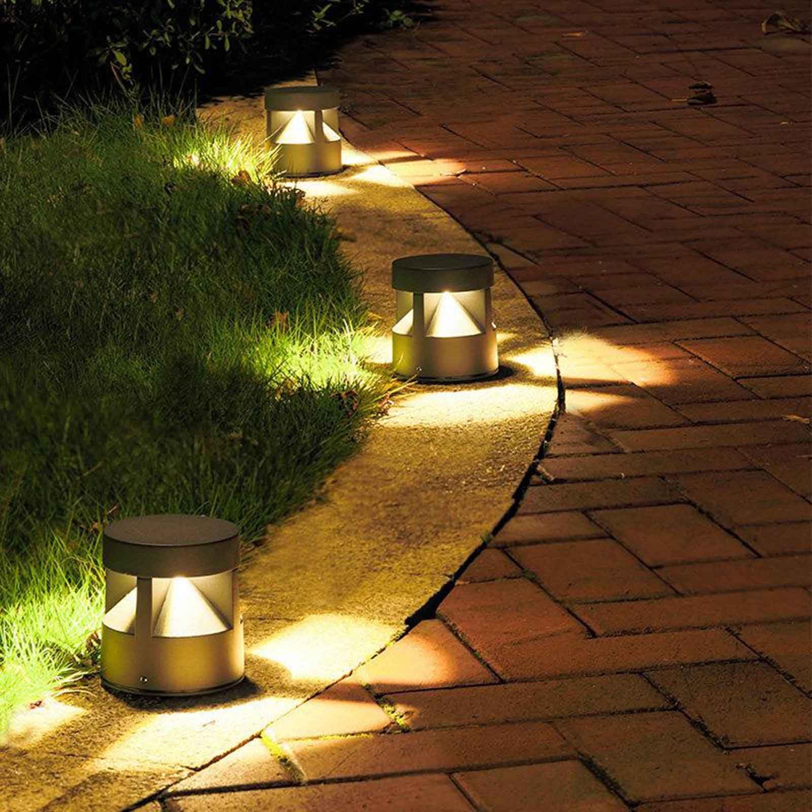 Zewnętrzne reflektory LED do oświetlenia krajobrazu, do hoteli, wille z trawnikiem, dziedzińce, 6 W AC 220 V/24 V, oświetlenie ścienne do drzew (ciepła biel, 6 W 24 V)