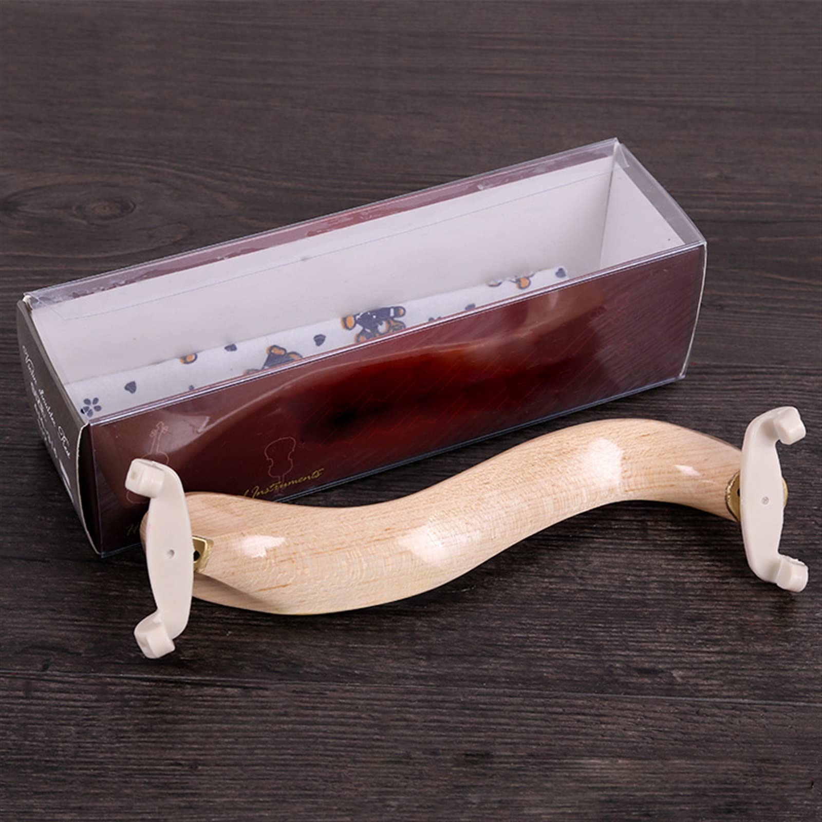 Appui-épaule Violon/alto - Bois Massif Réglable - Pour 4/4 Et 3/4 - Accessoire Robuste