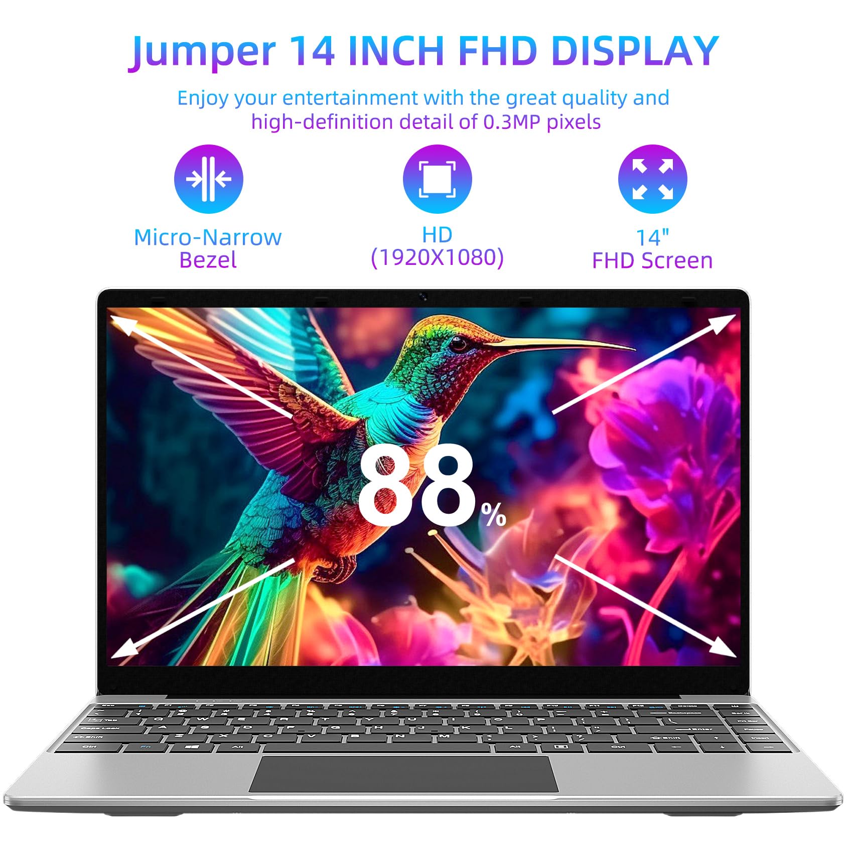 Amazon.co.jp: ジャンパーノートパソコン 14インチ、12GB LPDDR4 256GB