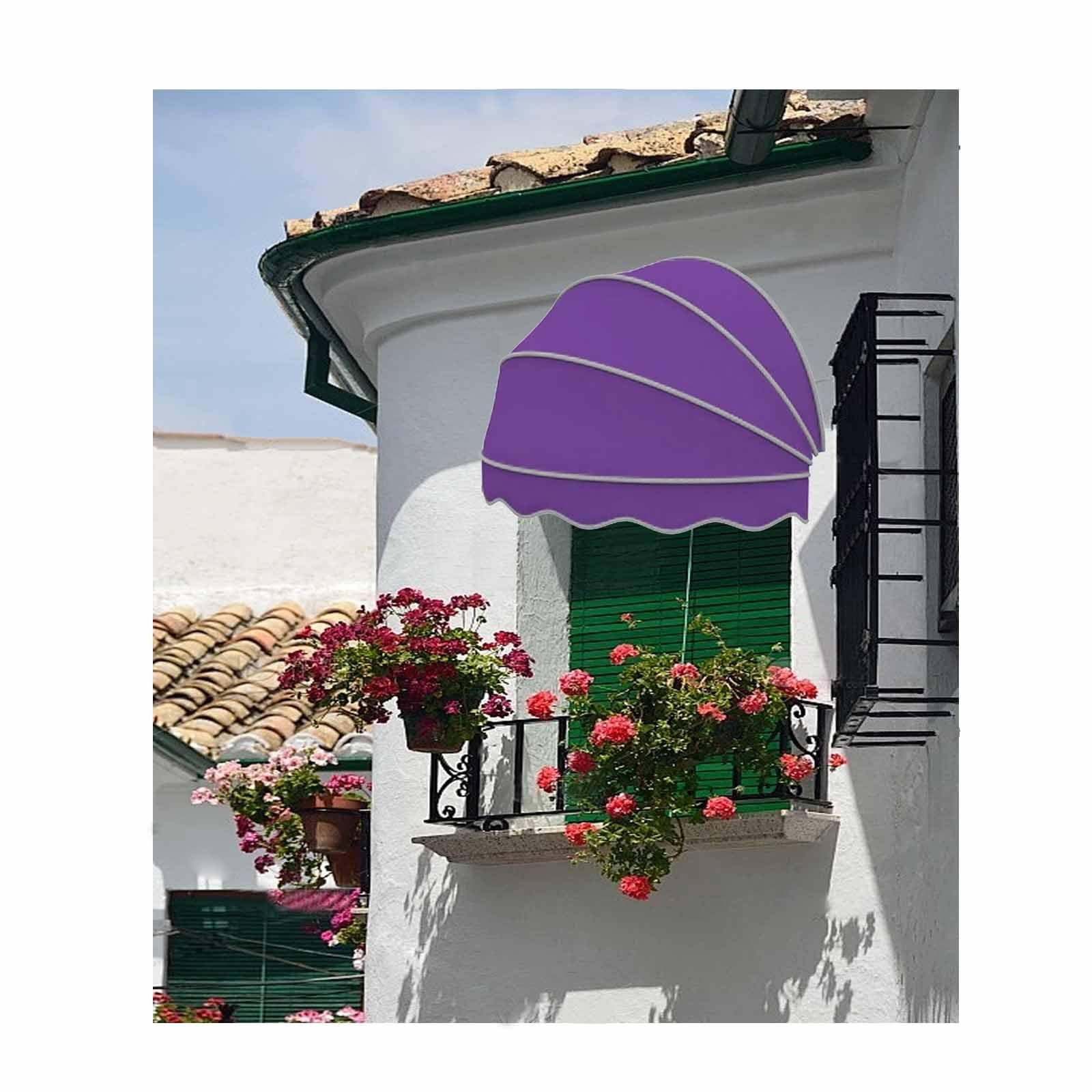 CZYZMDD Retractable UV Protection Awning for Patio Entrance Waterproof Foldable Telescopic Design Decorative 65cm Arc Canopy Perfect Sunshade and Outdoor Use