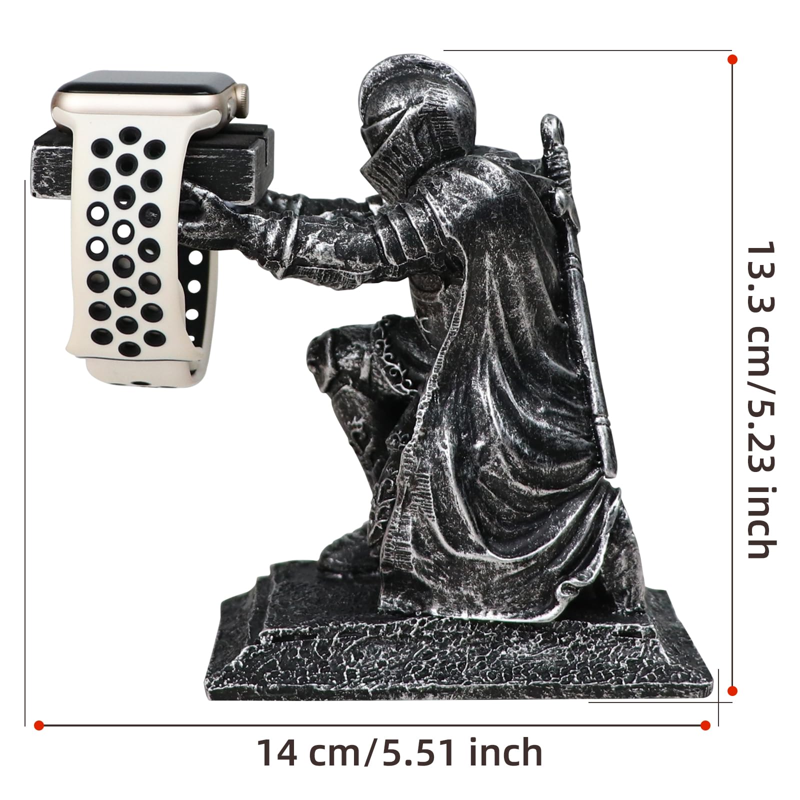 Supporto di ricarica per Apple Watch compatibile con Apple Watch Series Ultra3/Ultra2/11/10/9/8/7/6/5/SE3/SE2 (49/46/45/44/42/41/40/38 mm) Dock di ricarica per iWatch Loyal Knight, utilizzato come