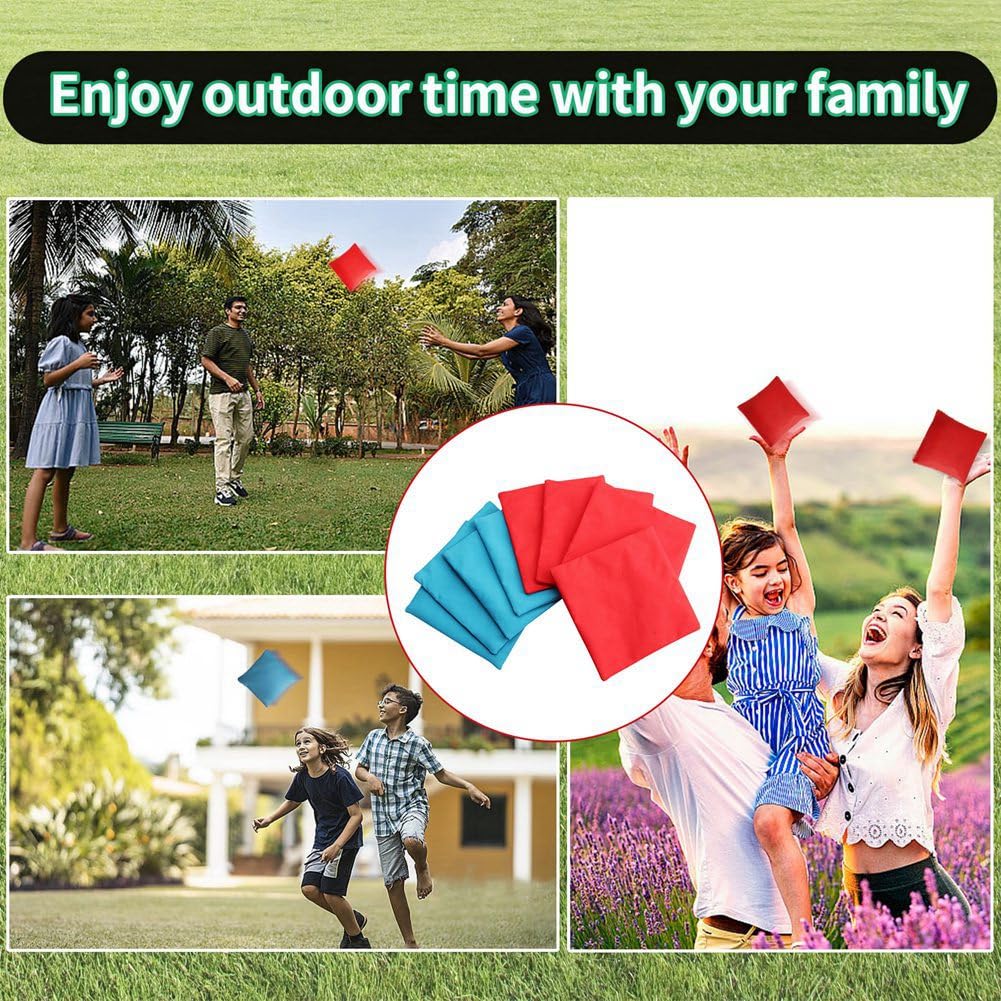 16 bolsas de juego para niños Bean Bags, bolsas de lanzamiento para juegos de Maiz para niños con relleno
