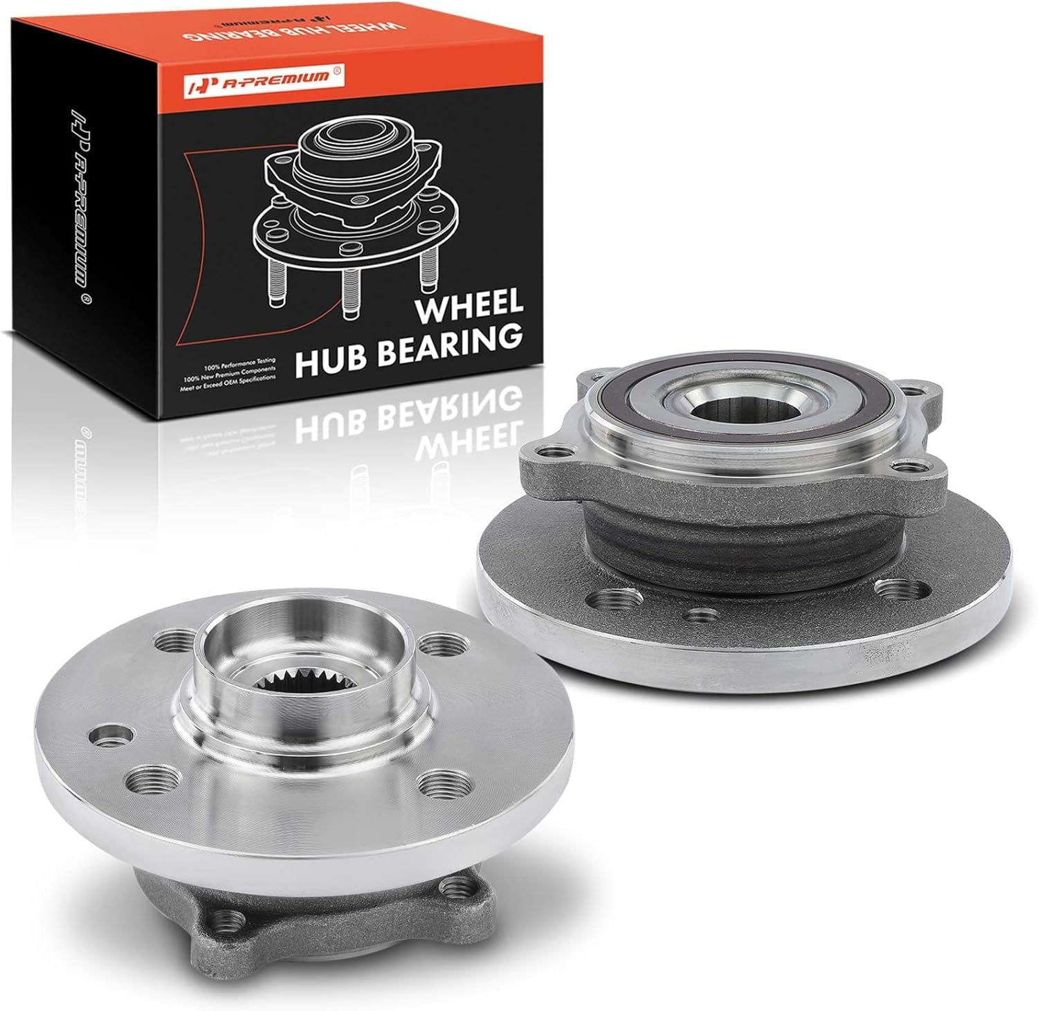 A-Premium 2 x Front Wheel Bearing and Hub Assembly Compatible with Mini Cooper 2007-2015