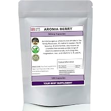 Aronia Berry Capsules 500mg High Strength, No Additives - 120 Capsules