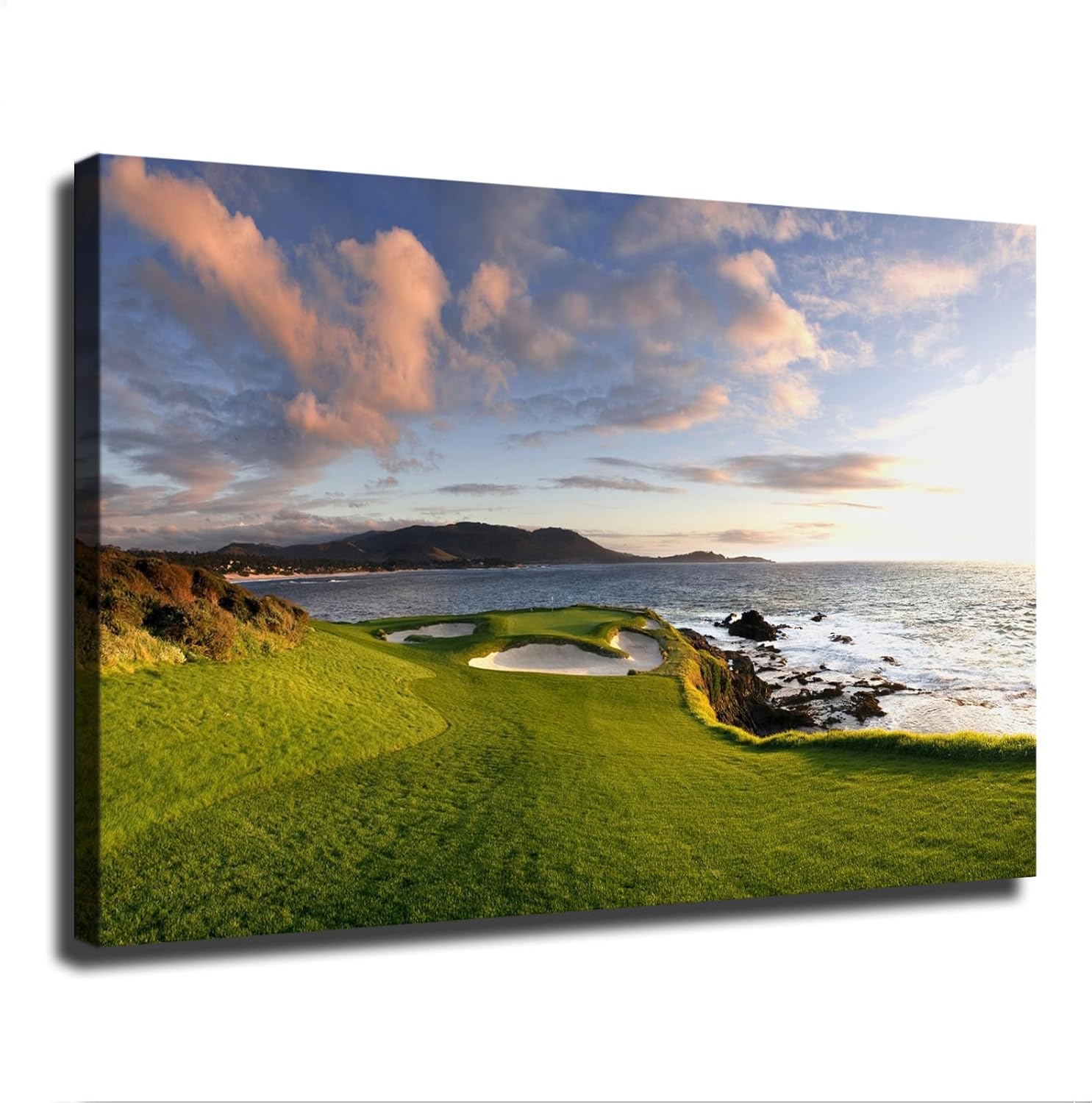 Pebble Beach Golf Links Poster Canvas Painting Wall Art HD