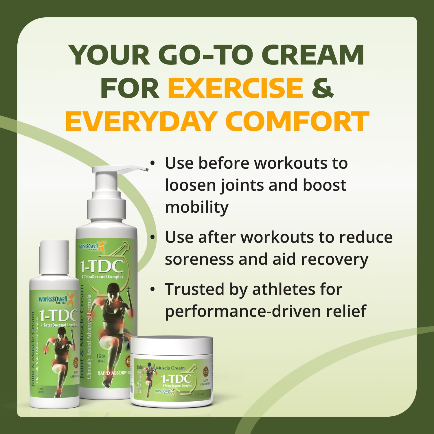 1-TDC Joint & Muscle Relief Cream - Use On Back, Knee, Neck, Shoulder, Hip - Soothes Stiff Joints, Muscles, and Injuries in 5-10 Minutes - Relaxer - 4 oz — Amazon image 3