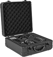 ITHWIU Shockproof Water-Resistant Hard Case with DIY Foam Insert for Camera, Laptops - 11.7x11.5x5 Inch Protective Storage