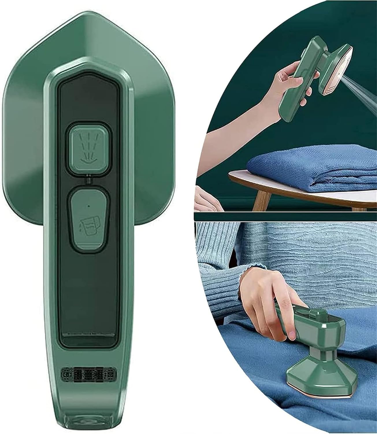 Micro plancha de vapor profesional, mini plancha de vapor portátil de mano para el hogar, compatible con planchado en seco y húmedo, adecuada para el hogar y los viajes