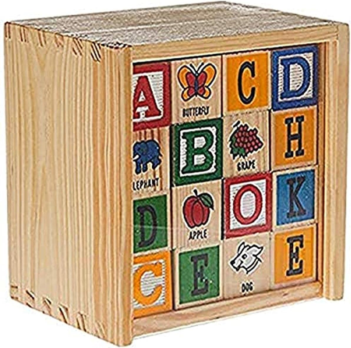 ABC Wooden Alphabet Blocks Toy