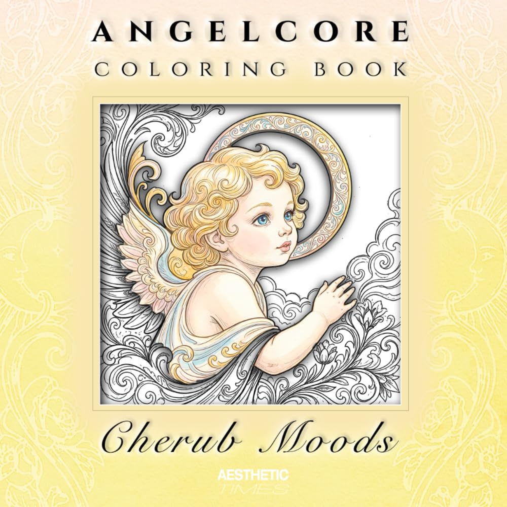 Angelcore Coloring Book: Cherub Moods (Soft Girl Aura)