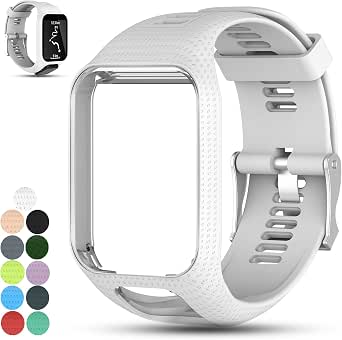 Axcellent Ersatzarmband Für TomTom Uhren – Silikonband Für Runner, Spark, Golfer, Adventurer | Mehrere Farben, TPE-Material