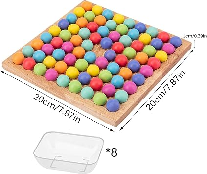 Wooden Go Games Set Dots Shuttle Beads Board Games Toy, Bead Puzzle Toys Children Brain Training Board Game Toy Children Early Education Board Games Boys And Girls Educational Toys