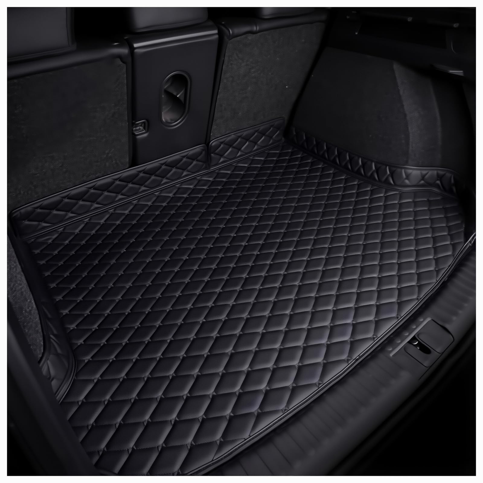 ONOMMUCDG Car Leather Boot Liner Mats for Peugeot 308 SW GT 2015-2016-2017-2026 Customized Car Trunk Mat Tailored Guard Tray Protector Pad Anti-Scratch Anti Slip