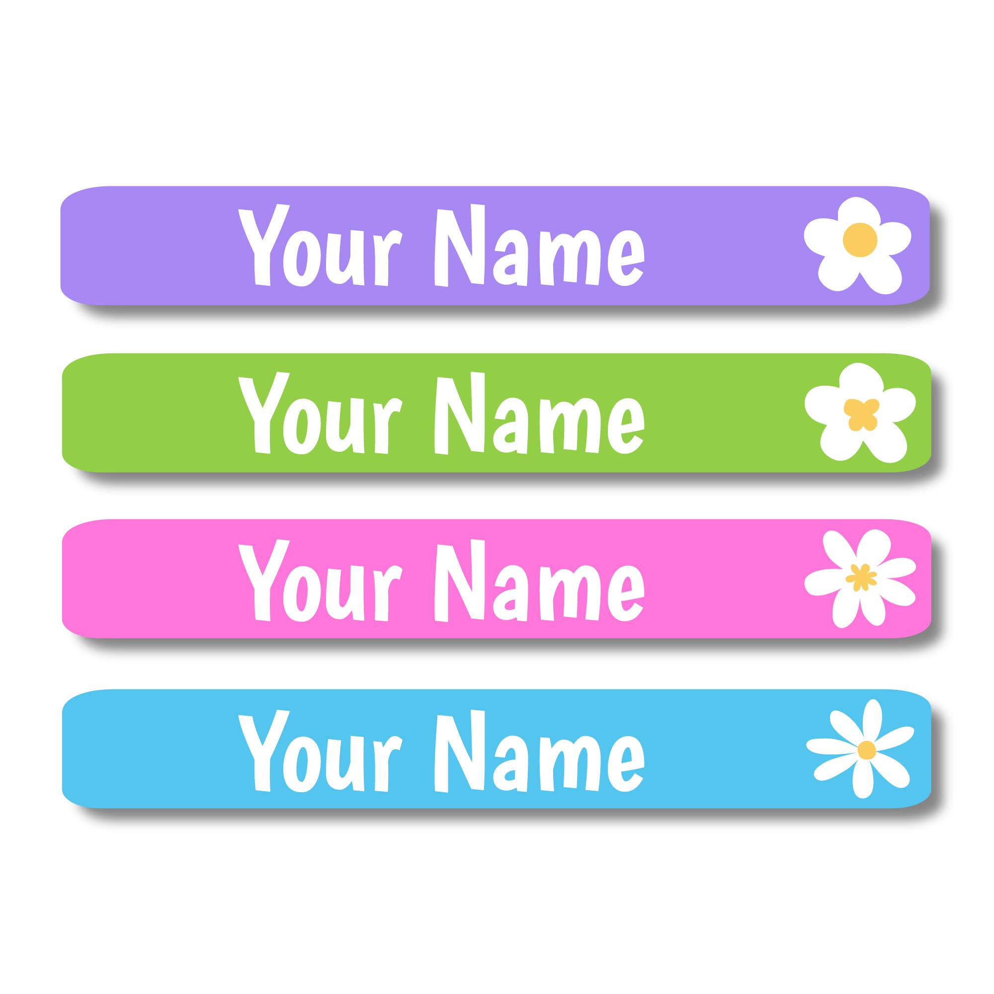 Lovable Labels Personalized Labels for Kids (120 Labels) - Waterproof Dishwasher Safe Peel and Stick Labels are Great for School Supplies Daycare Camp