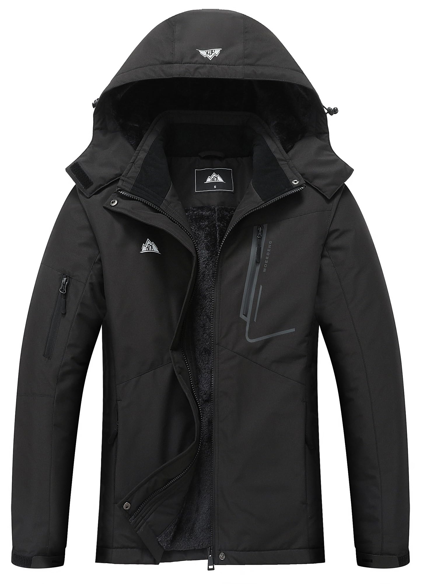 Women's Waterproof Snow Coat Warm Ski Jacket With Detachable Hood