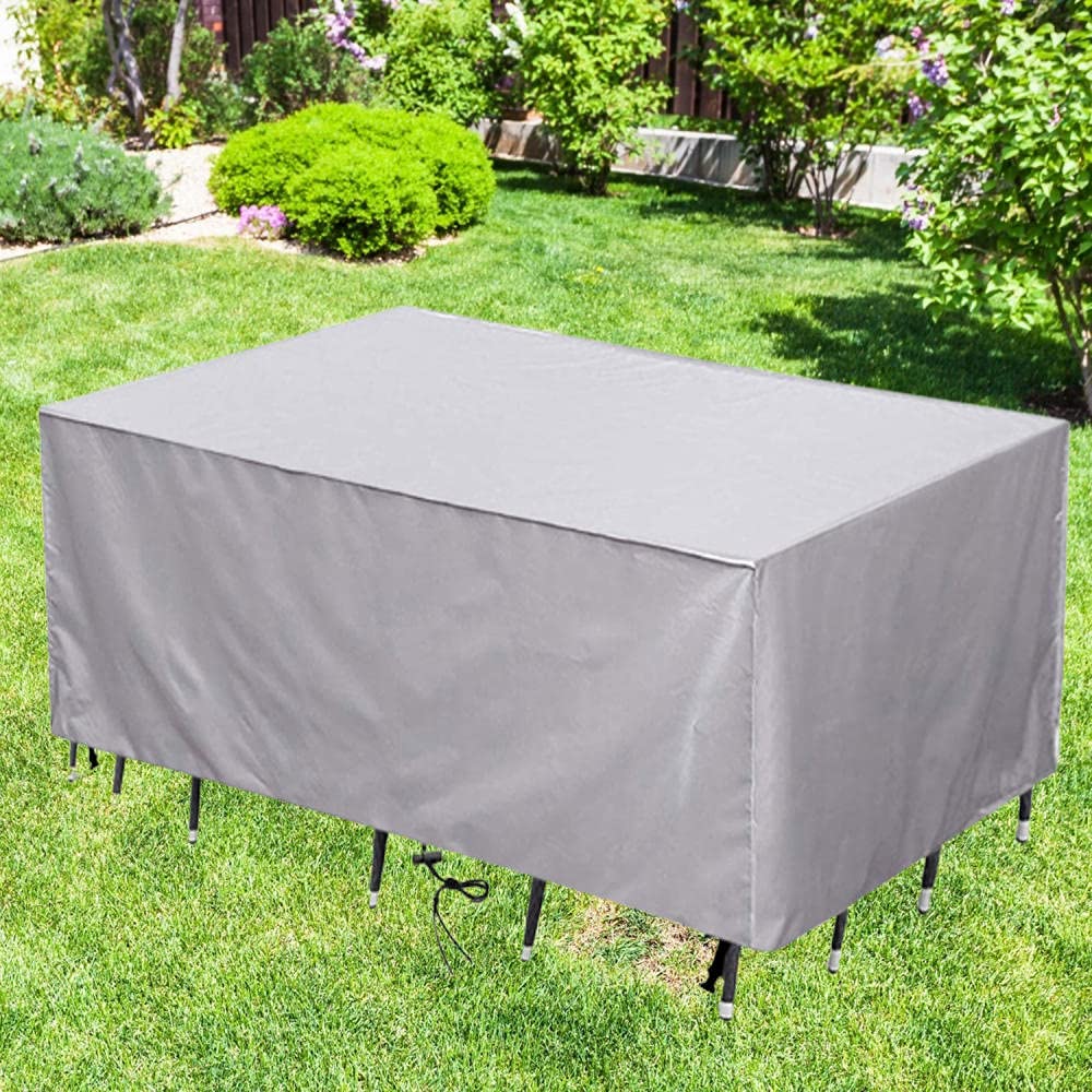 Copertura per Mobili da Giardino,420D Oxford Telo Impermeabile Anti-UV Antivento, per mobili da giardino, sedie, tavoli
